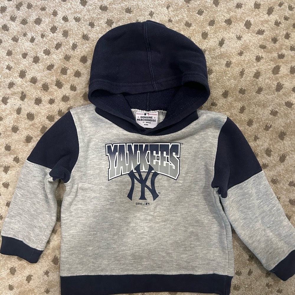 Baby/Toddler NY Yankees Hoodie - Navy and Gray